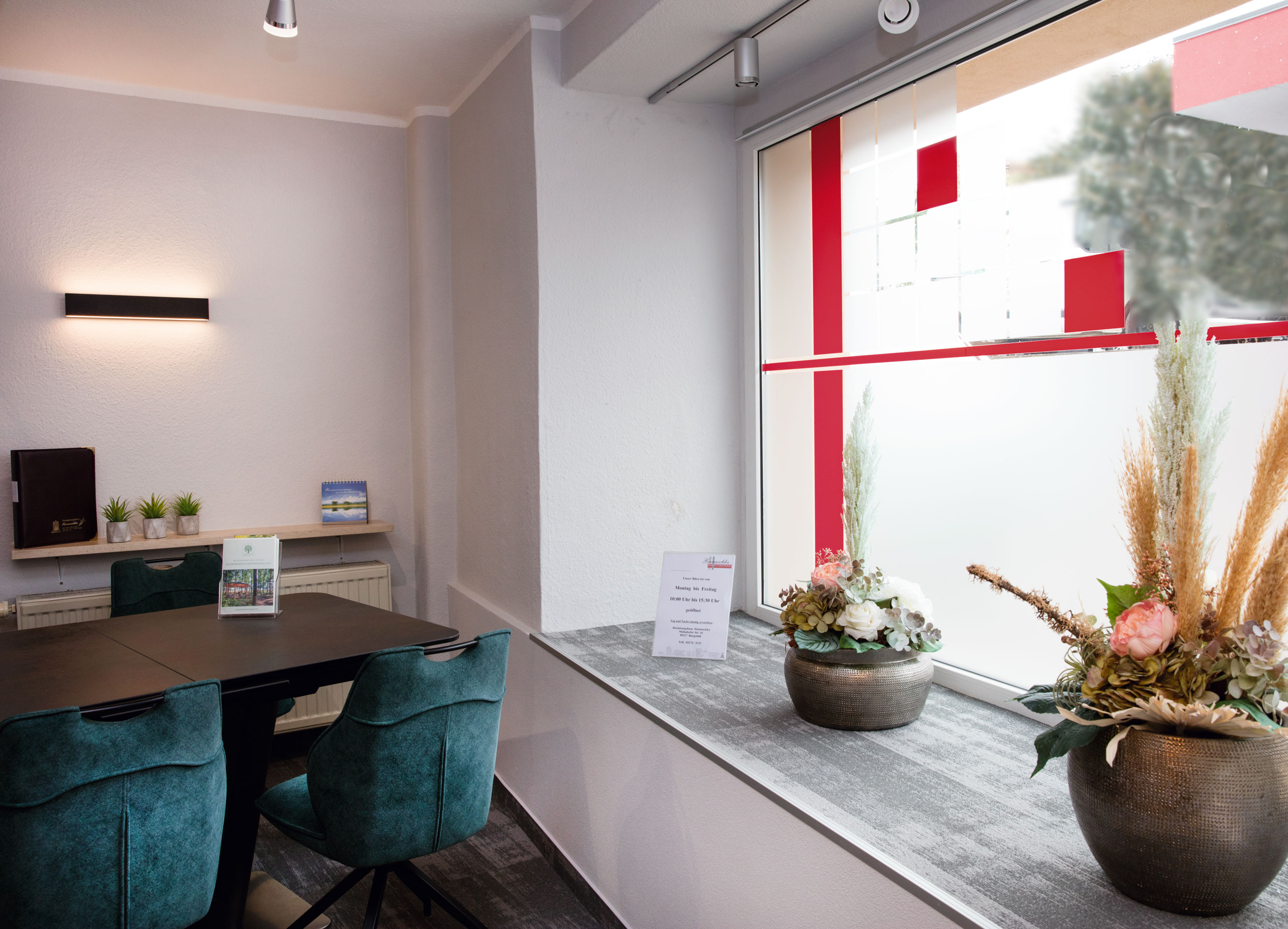 Innenansicht einer Filiale eines einfühlsamen Bestatters in Penig